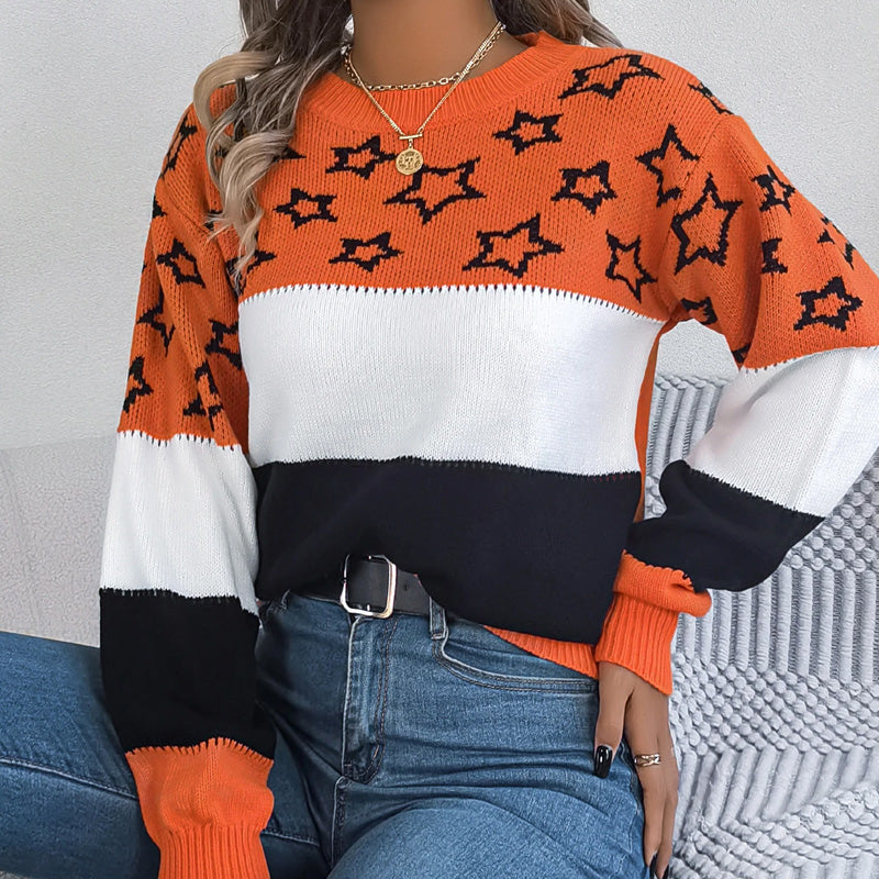 Harper Star Pattern Knit Jumper