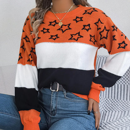Harper Star Pattern Knit Jumper