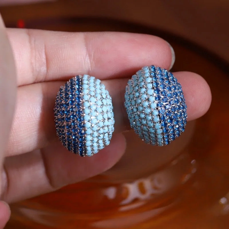 Maddison Ocean Dome Earrings