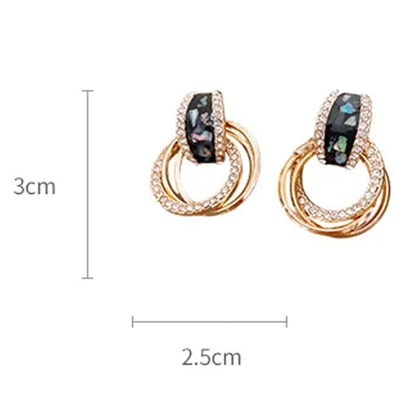 Madeline Noir Crystal Drops