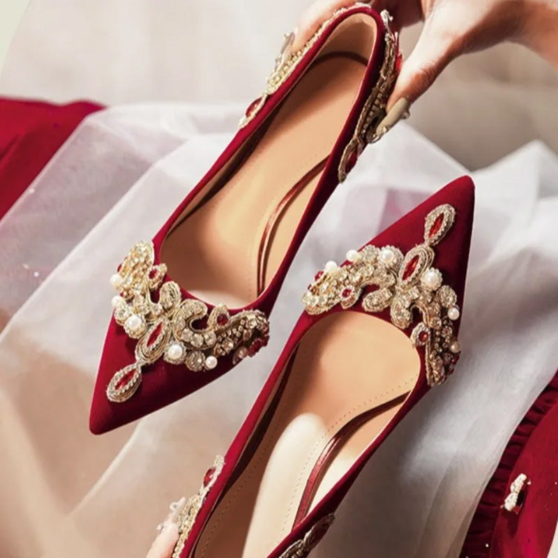 Regalia Velvet Heels