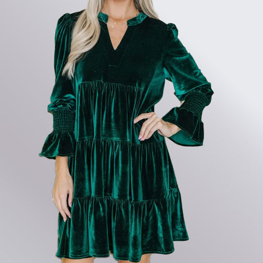 Hannah Velvet Dress