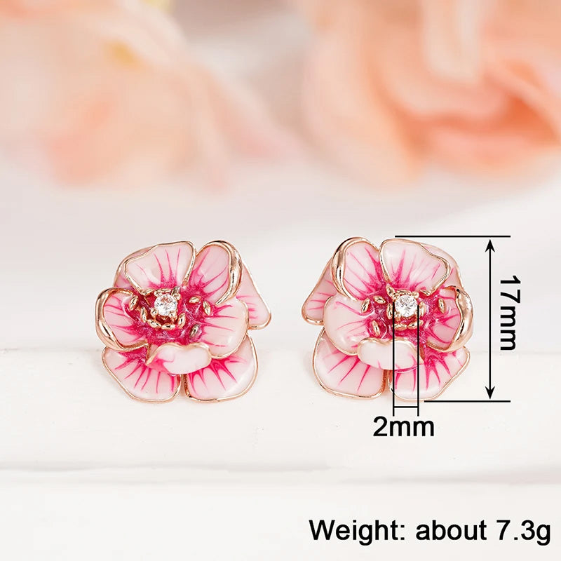 Ruby Blossom Studs
