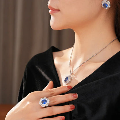 Charlotte Royal Blue Halo Set