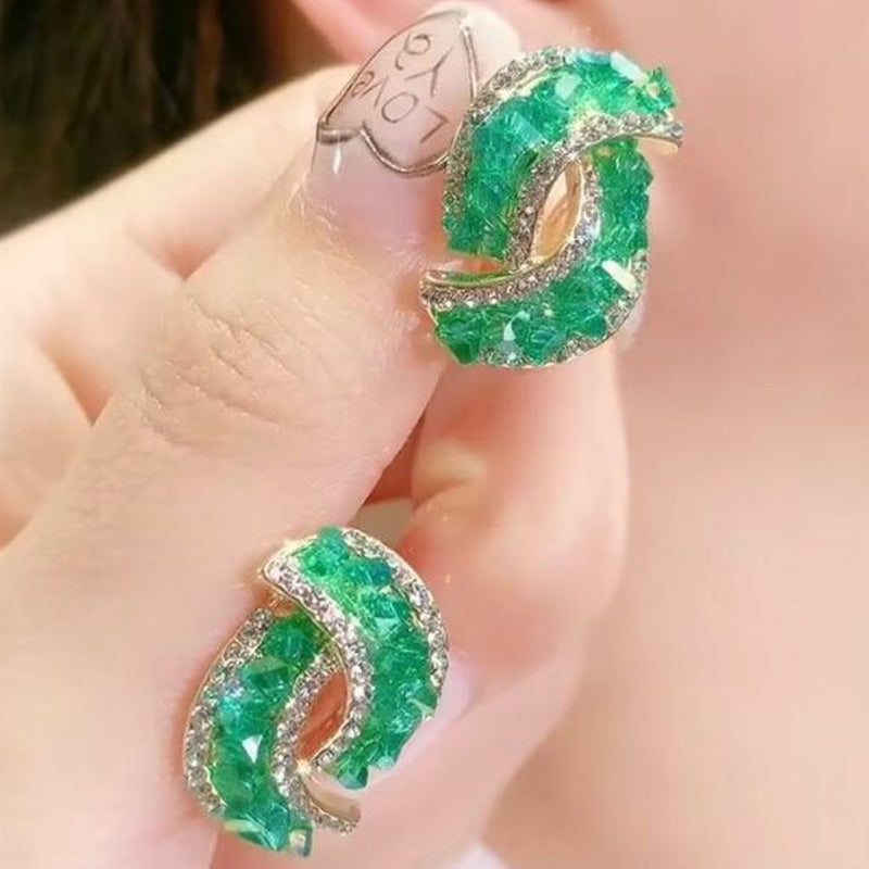 Scarlett Hayes Crystal Curve Earrings