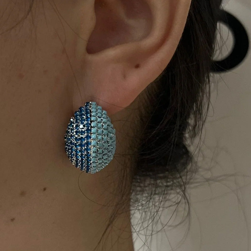 Maddison Ocean Dome Earrings