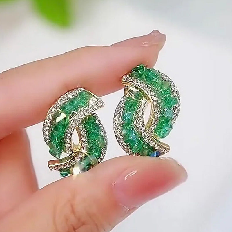 Scarlett Hayes Crystal Curve Earrings