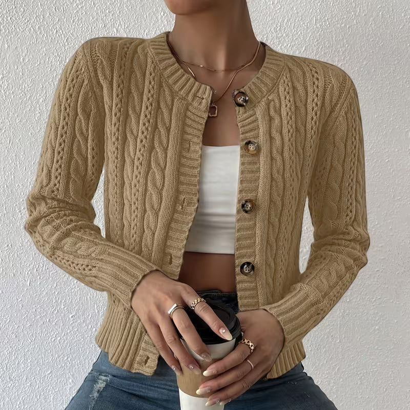 Olivia Knit Button Cardigan