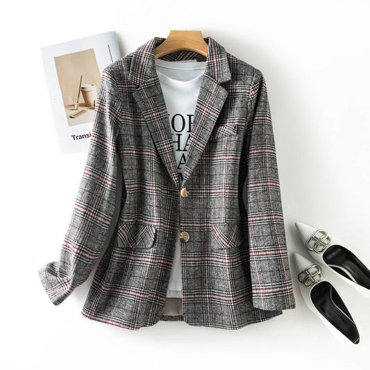 Harriet Check Blazer