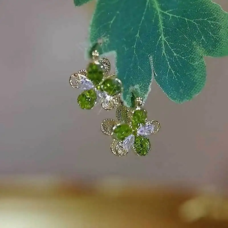 Olivia Hartley Floral Crystal Earrings
