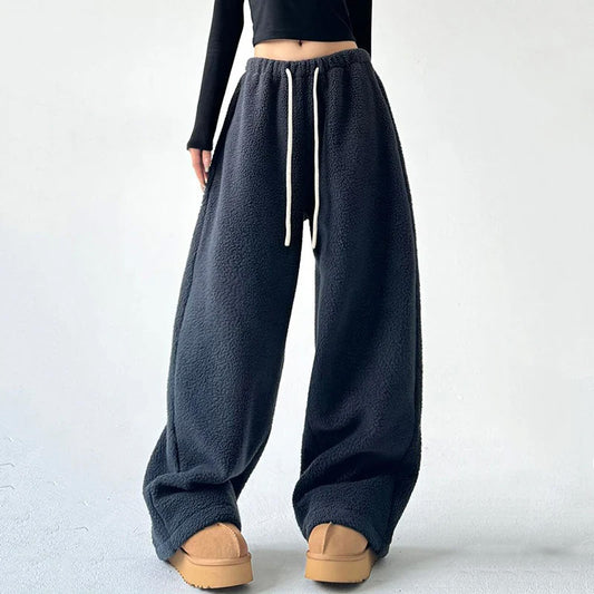 Harper Wide-Leg Fleece Pants