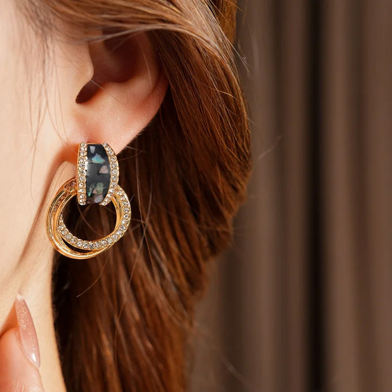 Madeline Noir Crystal Drops