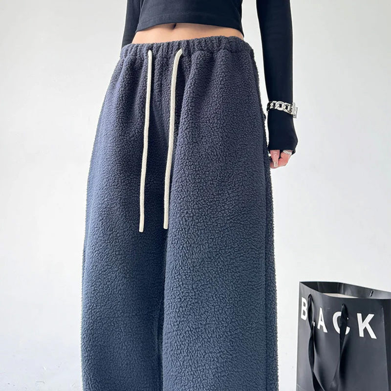 Harper Wide-Leg Fleece Pants