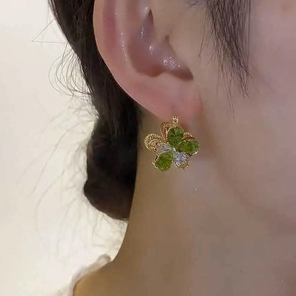 Olivia Hartley Floral Crystal Earrings