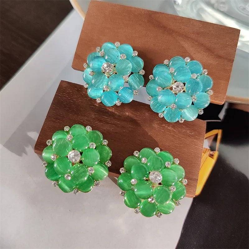 Madeline Clarke Blossom Crystal Earrings
