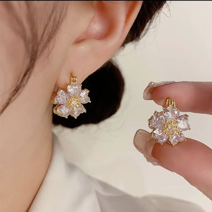Maddie Blossom Crystal Earrings