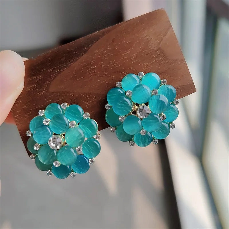 Madeline Clarke Blossom Crystal Earrings