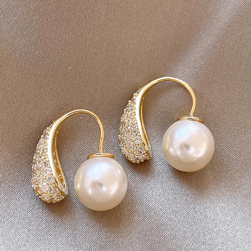 Georgia Pearl Drop Earrings