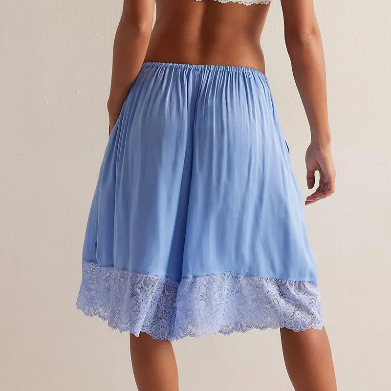 Chloe Lace Hem Lounge Shorts