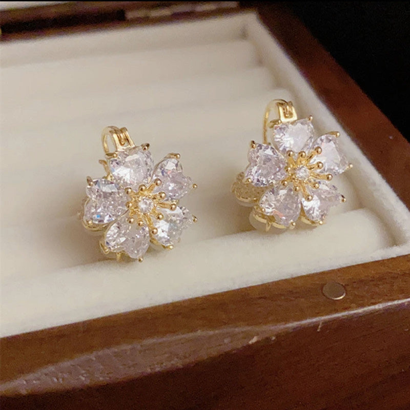 Maddie Blossom Crystal Earrings