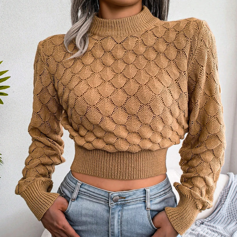 Scale Knit Crop