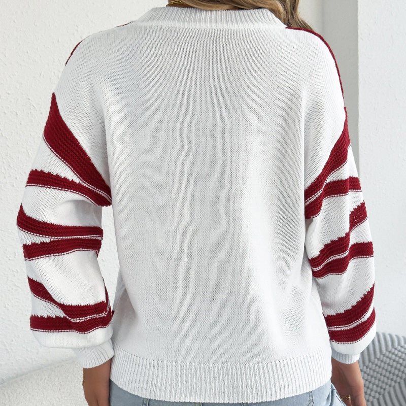 Ella Wave Stripe Knit Jumper