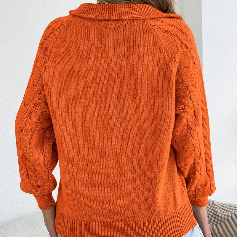 Elsie Knit Half-Zip Pullover