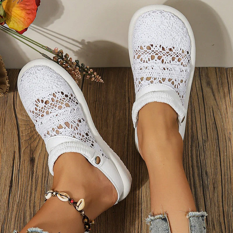 Coastal Crochet Slip-Ons