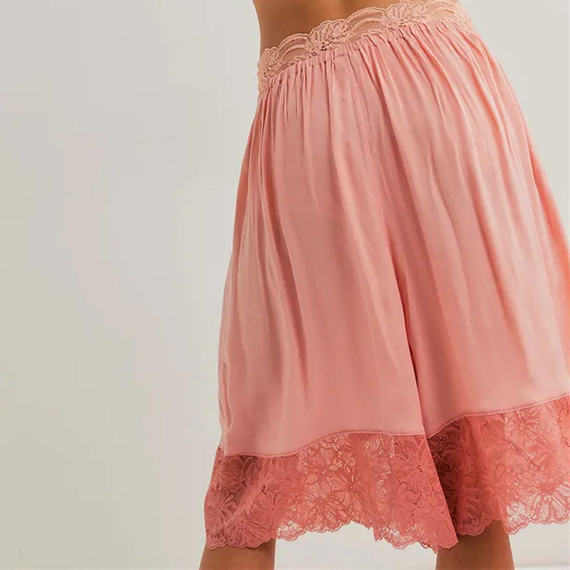 Chloe Lace Hem Lounge Shorts