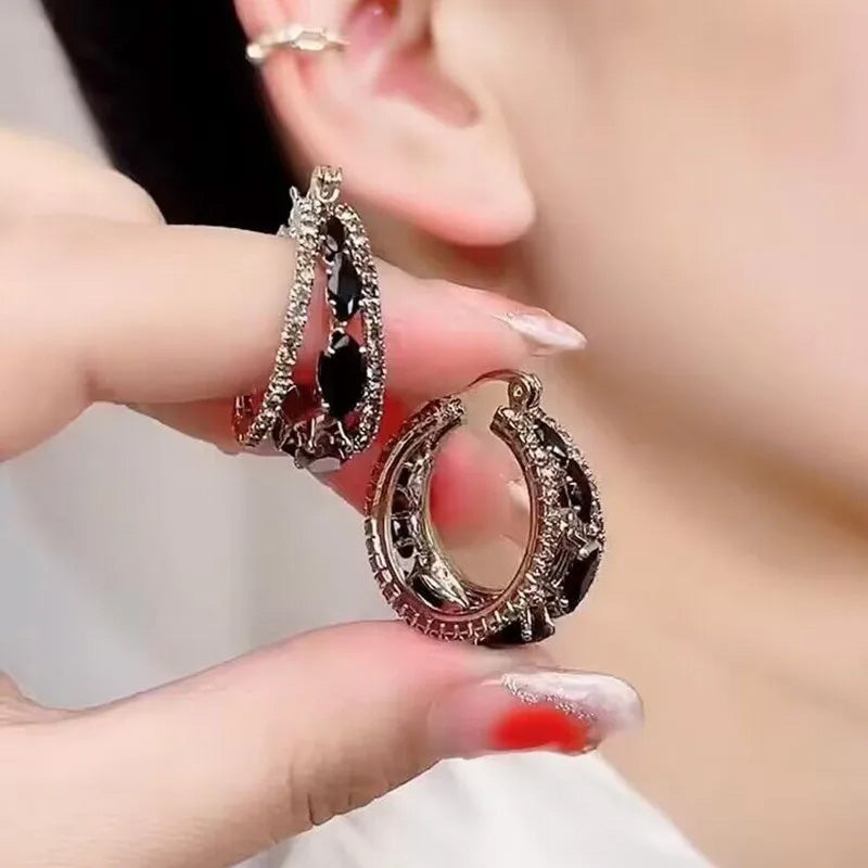 Sabrina Midnight Halo Hoops