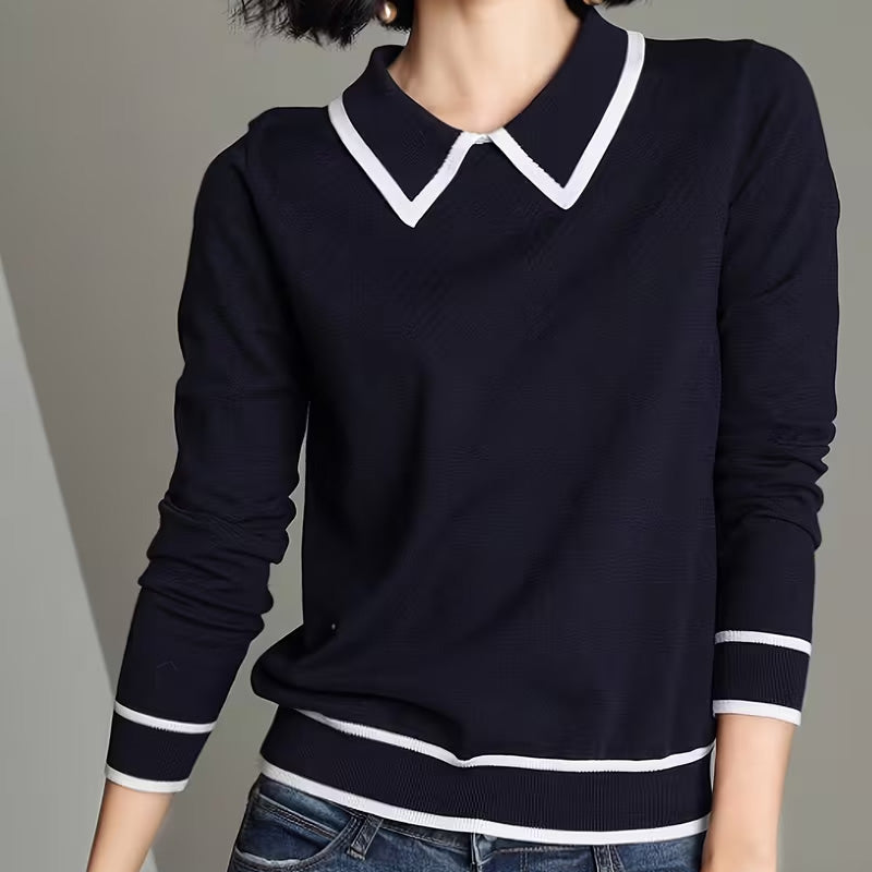 Chloe Collared Knit Sweater