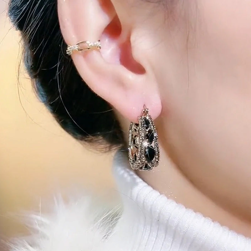 Sabrina Midnight Halo Hoops