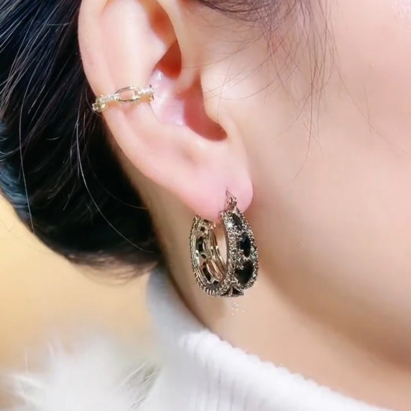 Sabrina Midnight Halo Hoops