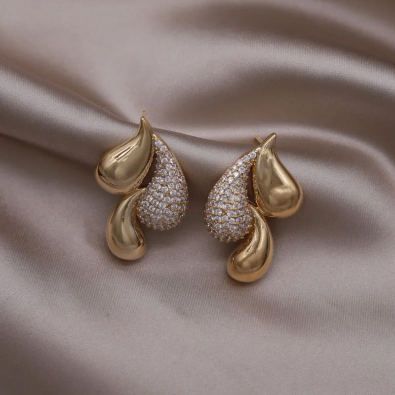 Chelsea Crystal Flame Earrings