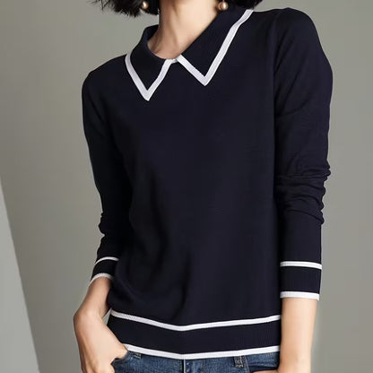 Chloe Collared Knit Sweater