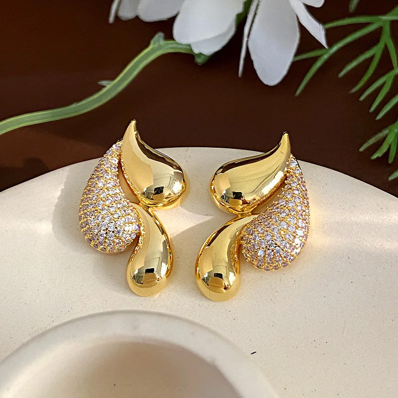 Chelsea Crystal Flame Earrings