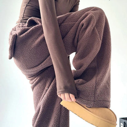 Harper Wide-Leg Fleece Pants