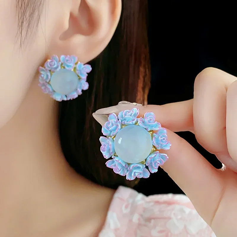 Ava Bloom Statement Studs