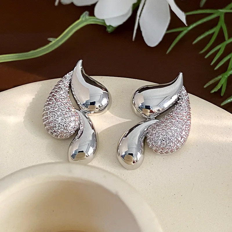 Chelsea Crystal Flame Earrings