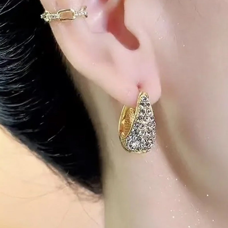 Aurora Duo-Face Huggie Earrings