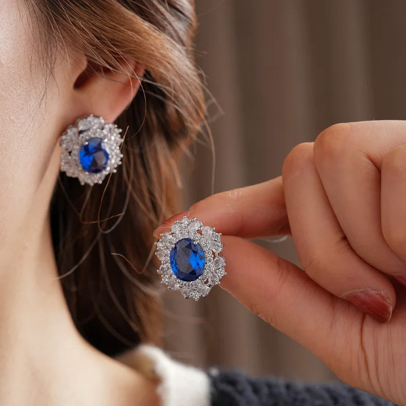 Charlotte Royal Blue Halo Set