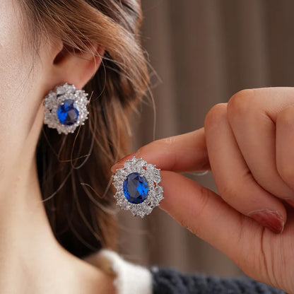 Charlotte Royal Blue Halo Set