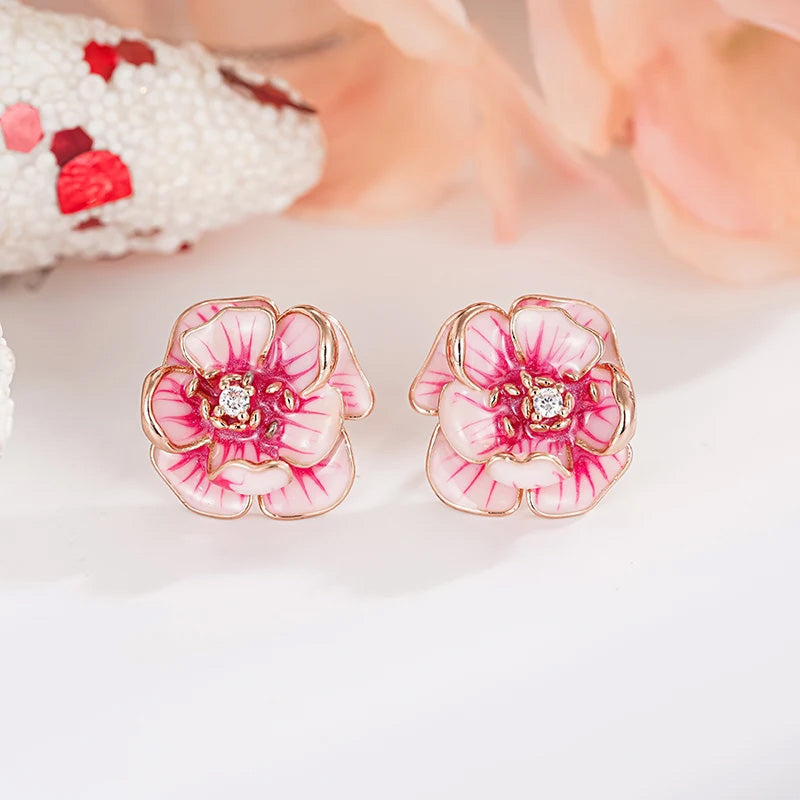 Ruby Blossom Studs