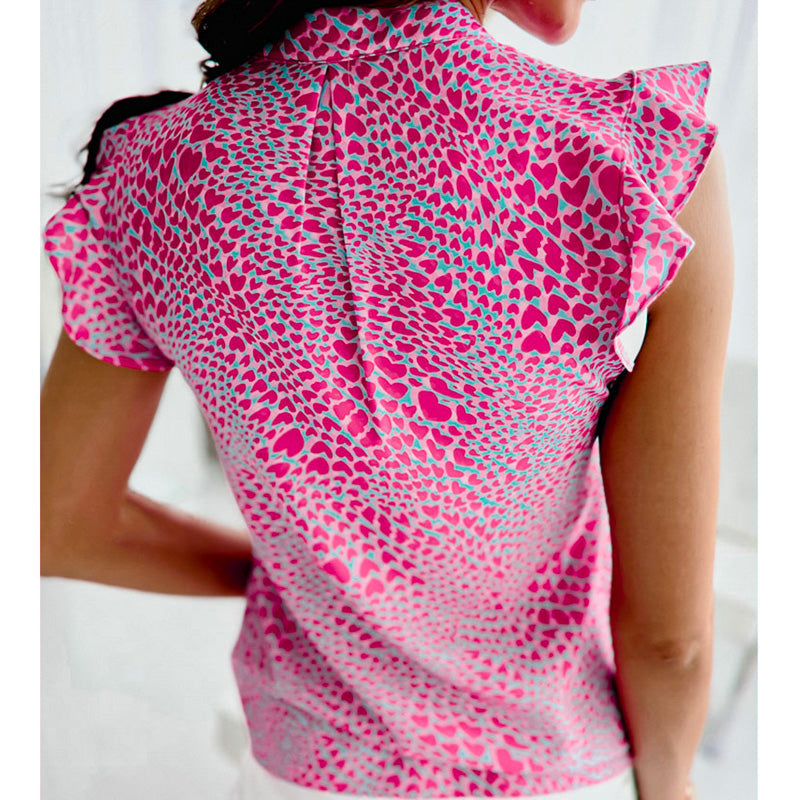 Sky Pop Flutter Blouse