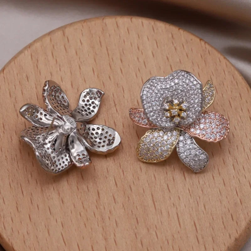Amelia Crystal Garden Stud Earrings
