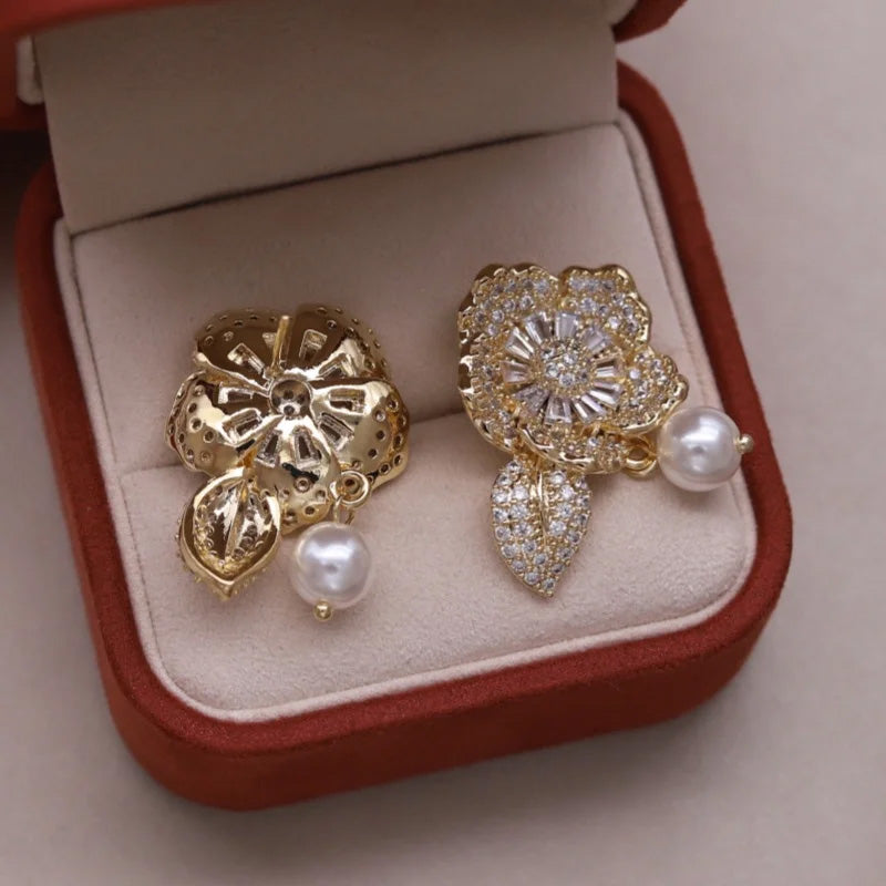 Matilda Pearl Bloom Earrings