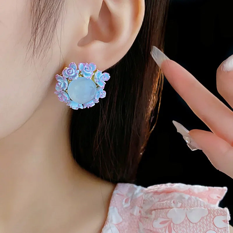 Ava Bloom Statement Studs