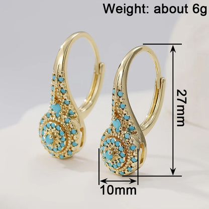 Tahlia Azure Drop Hoops