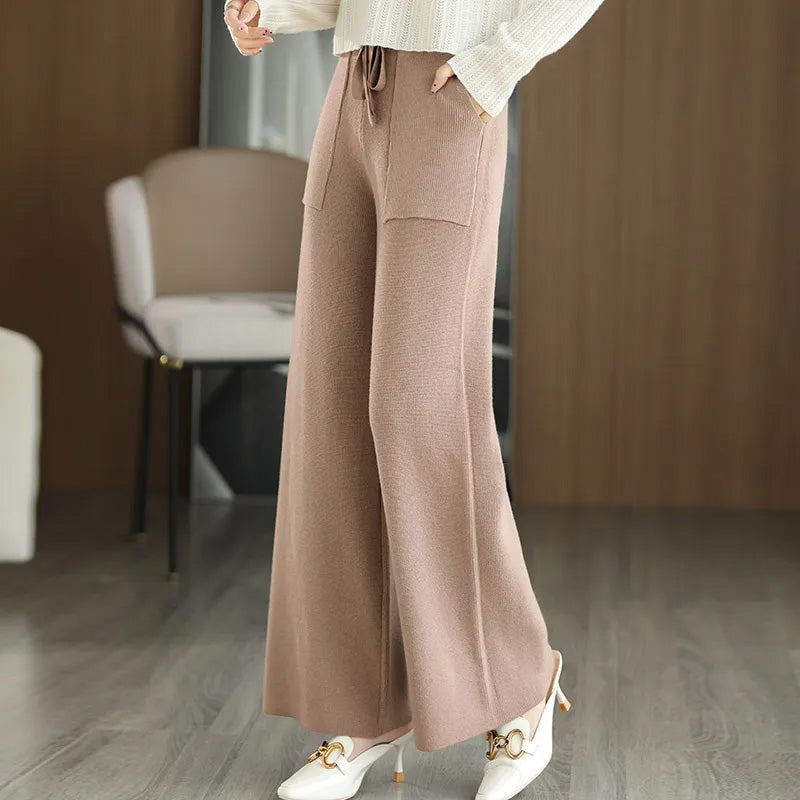 Charlotte Knit Wide-Leg Pants
