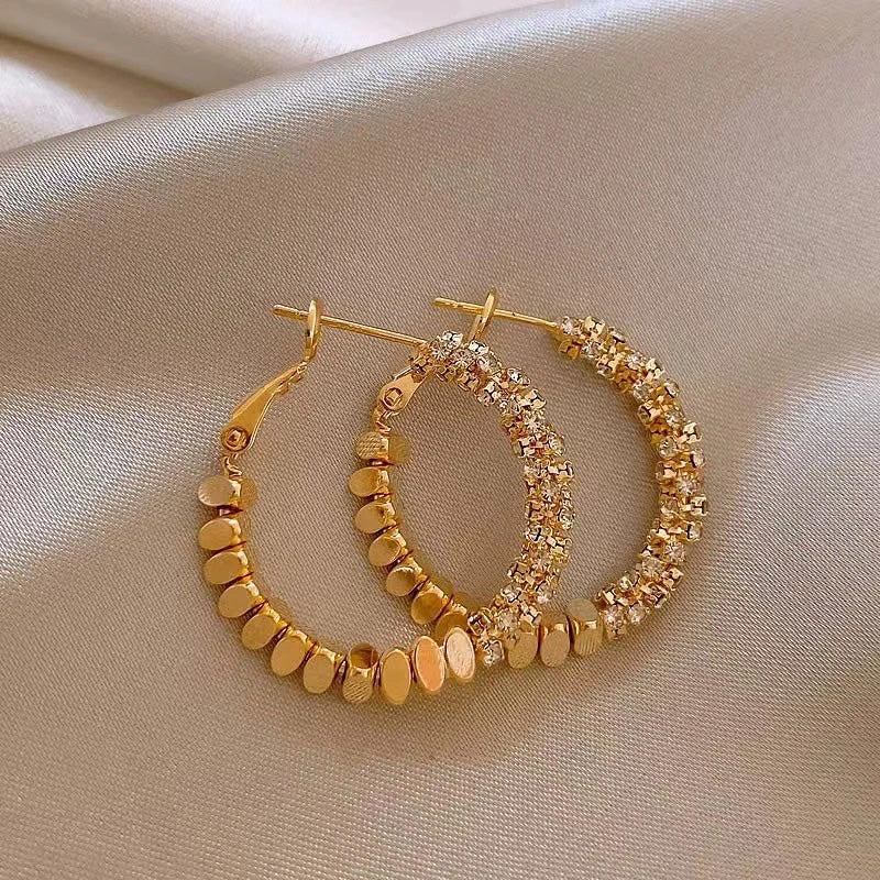 Sienna Crystal Hoop Earrings